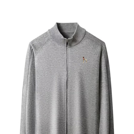 Haggis men's wool cardigan stand collar high-end jacket 6701 black \xe8\ 3XL (suitable for weight 175-190Jin Jin equals 0.5 kg) \xe8\