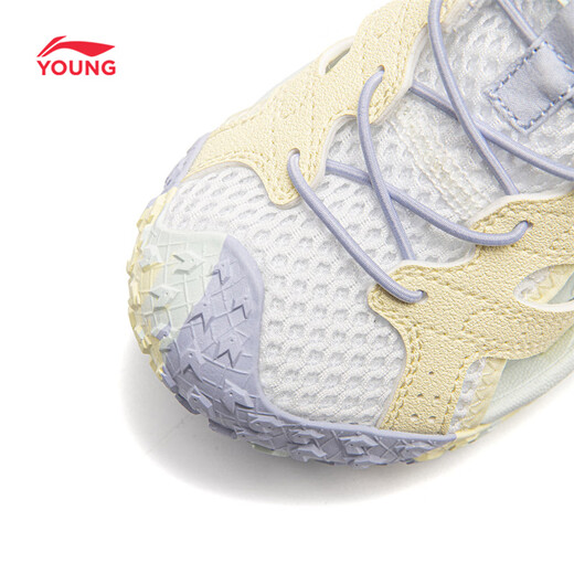 Li Ning (LI-NING) children's shoes, children's sandals, girls' trekking KIDS reflective shock-absorbing rebound lightweight casual shoes 28YKUW008-6