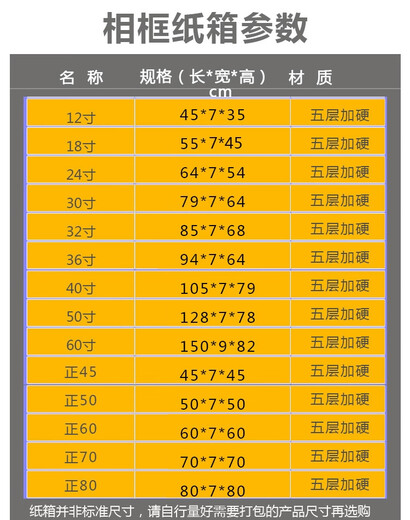 Baishengniu photo frame packaging box oil painting packaging box flat express paper box can be customized with corner protector picture frame moving carton (26 inches) 75*7*55cm carton + corner protector + bubble film 5 layers