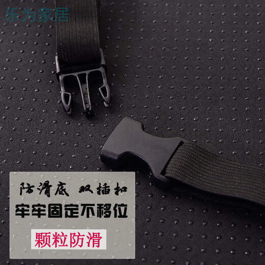 Qiaorui linen memory foam student stool chair cushion high school classroom rectangular non-slip removable and washable employee butt pad Four seasons linen gray non-slip bottom + double buckle 35*24*4 sponge core