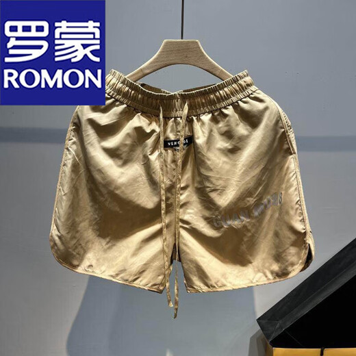 ROMON 300 Jin Jin is equal to 0.5 kg. Large size men's American sports shorts men's trendy summer marathon running loose quick-drying basketball pants red 3XL 160-190 Jin Jin is equal to 0.5 kg