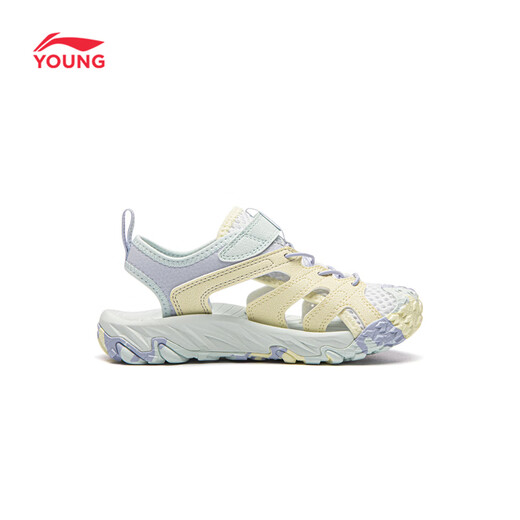 Li Ning (LI-NING) children's shoes, children's sandals, girls' trekking KIDS reflective shock-absorbing rebound lightweight casual shoes 28YKUW008-6