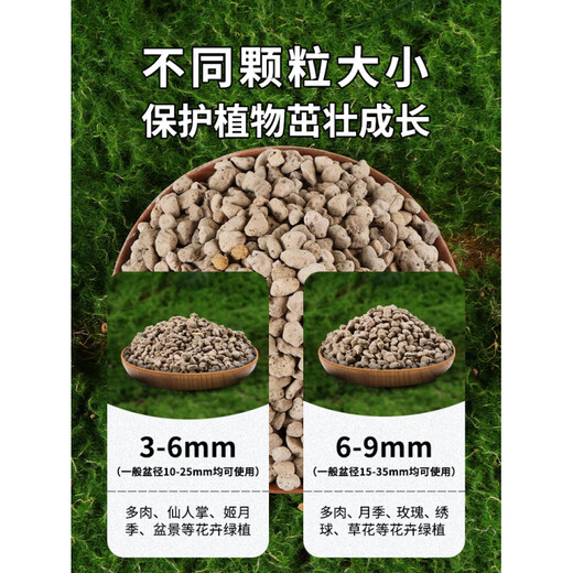 Pumice granules pumice bowl bottom orchid stone comparable to Hyuga stone succulent orchid pavement bottom aquarium filter material whole package other areas 1-3MM pumice 13 liters in bulk (Yungui, Sichuan, Chongqing, Guangxi not