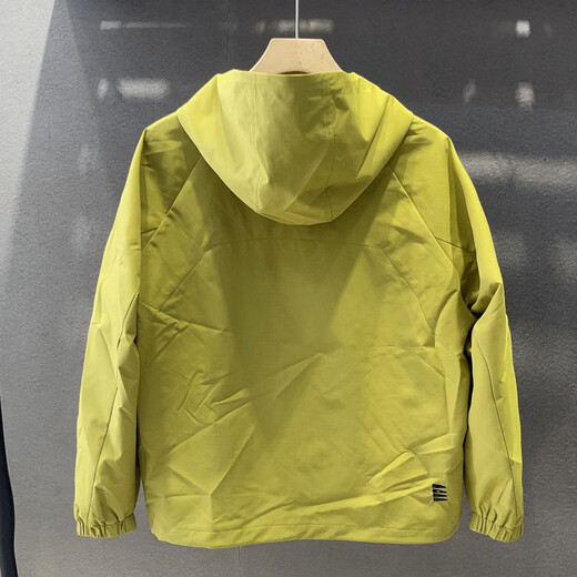 GUANGAN AEPE Hong Kong counter windproof and waterproof high-end green men's jacket hooded loose trendy brand design outer jacket fluorescent green L 125-140Jin Jin equals 0.5 kg