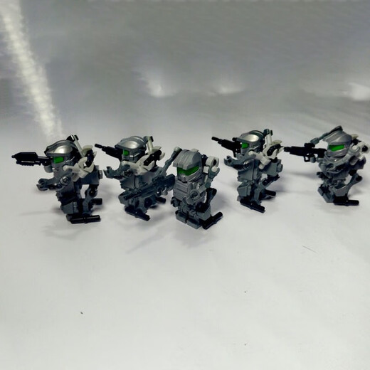 Juguetes de Call of Duty reunidos con LEGO Halo Master Warrior Builds Blocks Tiles Mech Exoesqueleton Armor Mech Policía Especial Policía de tres personas Escuadrón 702