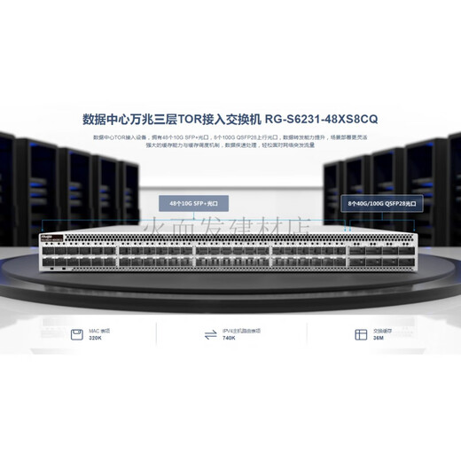 Ruijie RG-S6231-48XS8CQ 480.000 Gigabit Layer Three Data Center Tor Access Switch 100G Mini-gbic-lx-sm13.100.000 Gigabit-Einzelmodus