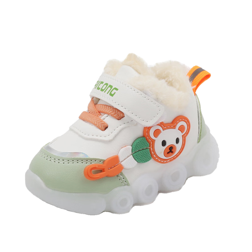 Dr. Jiang's toddler shoes, cotton shoes for boys, winter plus velvet and thickening, baby girl's shoes, soft soles, non-slip, 0 to 1-3 years old, children's shoes, super warm, toddler cotton shoes, soft soles, plus velvet, large cotton shoes, dazzling black, 12.5 cm, inner length, size 18