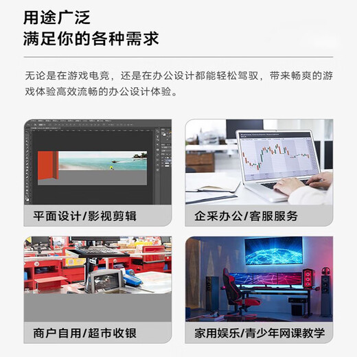 Игровой офисный настольный компьютер Intel в комплекте ЦП Core i5i7i9 литровый двенадцатиядерный офисный черный миф хост шесть Core i7/16G/620G жесткий диск один хост один