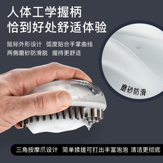 HUNTER German imported dog bath cleaning massage two-in-one silicone combing cat and dog artifact massage comb bath massage combing three-in-one health care comb