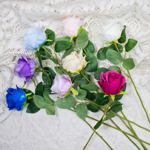 Yaowanxi single artificial flower wedding arrangement flower wall waterfall decoration scene artificial artificial flower bouquet wholesale three-headed sunflower