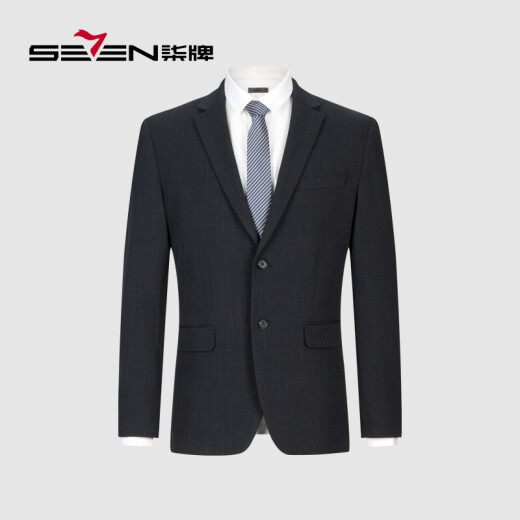 Qipai suit men's spring men's business suit workwear groomsmen suit 117C71010 navy blue 31