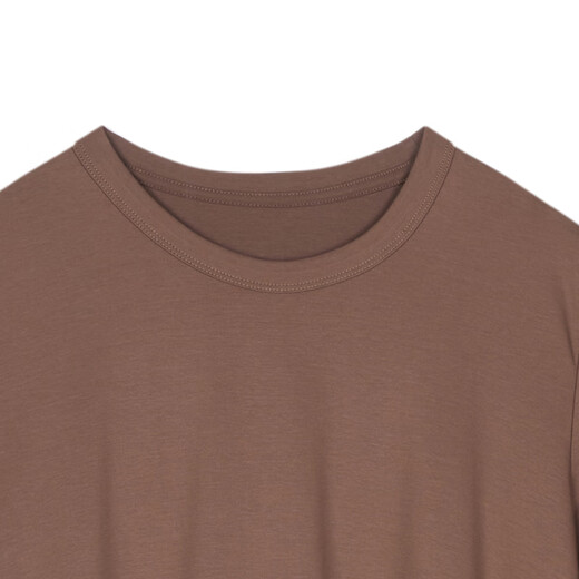 
Jiangnan Buyi (JNBY) [same style in the mall] 24 autumn and winter new dress with round neck A-shaped short sleeve temperament elegant 5O7G15780 216/wax pink camel color 216 M