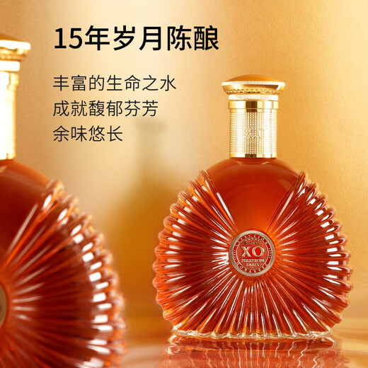 歌瑞安 法国进口14度蜡封红酒赤霞珠干红葡萄酒XO白兰地红洋组合整箱装