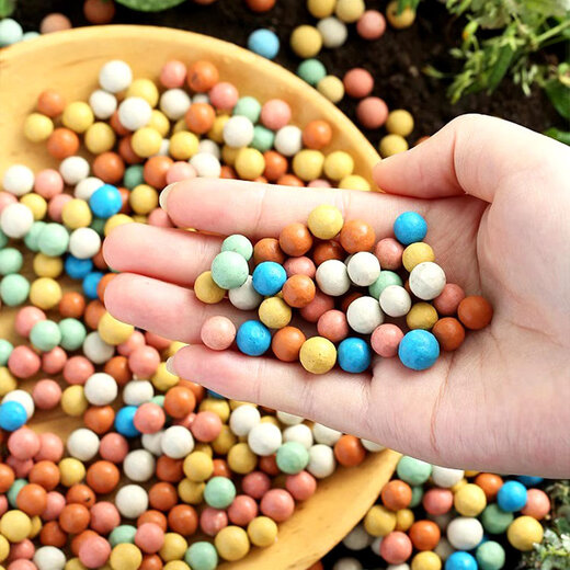 Colored ceramsite bottom ceramsite soil for flower cultivation, special filter flower pot, fish tank bottom sand, hydroponic small ceramsite pavement for gardening, diameter 3-6mm, fine paving white stone 5Jin Jin equals 0.5kg