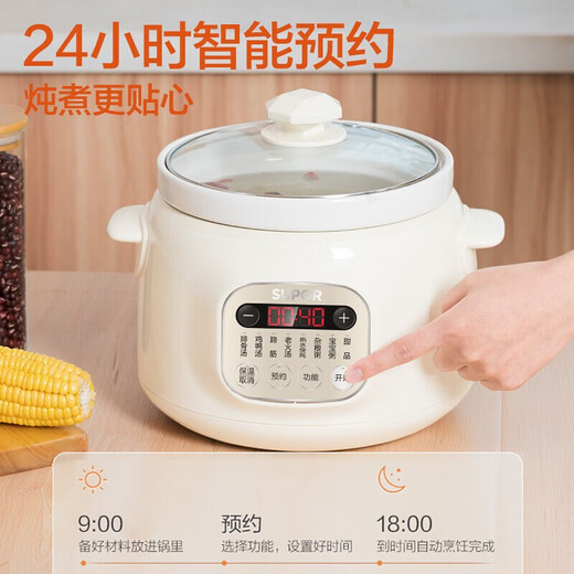 SUPOR ELECTRIC POT POT MAISON STANG ÉLECTRIQUE POT ORIGINAL MINDE PUPLE POT PORT INTERT