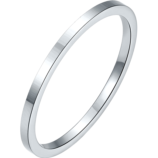 Saturday Fu PT950 platinum ring women's simple plain ring birthday gift B018507 No. 13, about 1.42g
