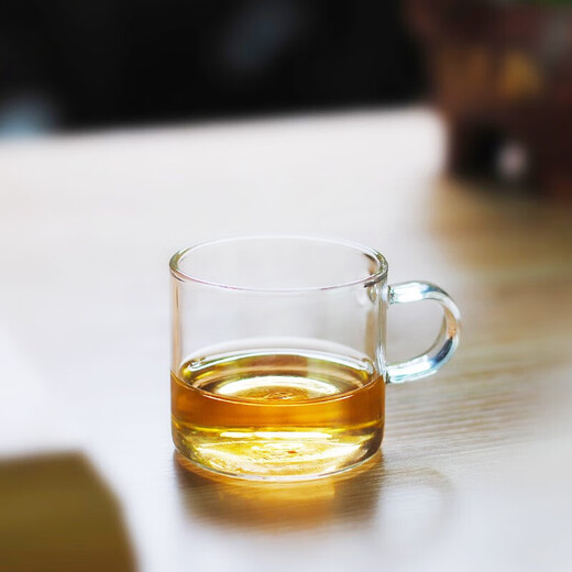 Heisou Kung Fu small tea cup heat-resistant glass tea set cup two-pack tea cup 130ML KC392