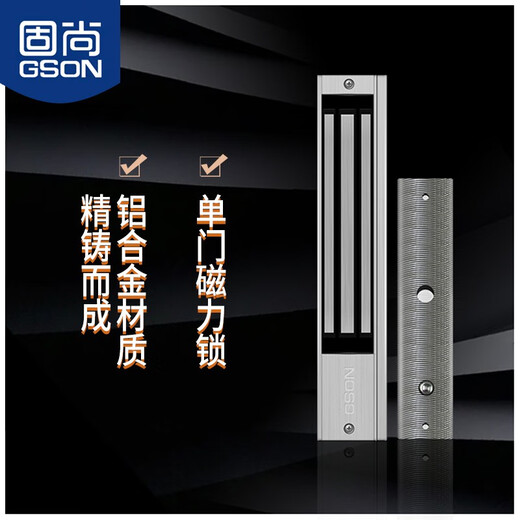 Gushang GSON electromagnetic lock magnetic lock single door 280 kg 12V electromagnetic lock with door magnet outdoor