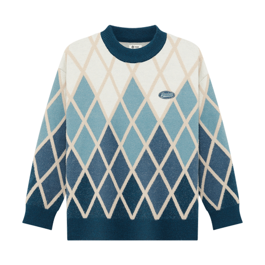 Zuoxi boys sweater winter warm sweater 2025 new style children's casual sweater top blue 160