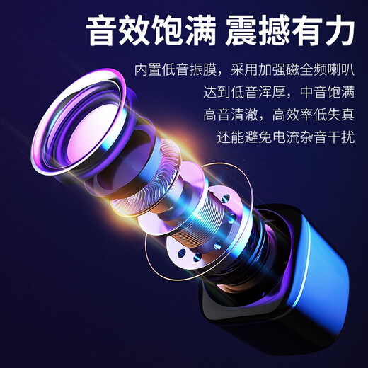 纽曼BT55 电脑音响音箱 家用桌面重低音炮迷你有源音箱多媒体台式机笔记本电脑USB有线小音响 经典白