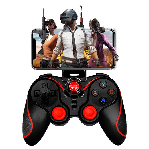 WELCOM Wireless Bluetooth King of Glory Game Controller Vibration Android Phone PC Computer TV Mobile Game Sekiro Brawl Cross Fire Gu Jian Qi Tan Speed ​​Official Black and Red Standard Edition + Wireless Receiver (Computer/TV Use)