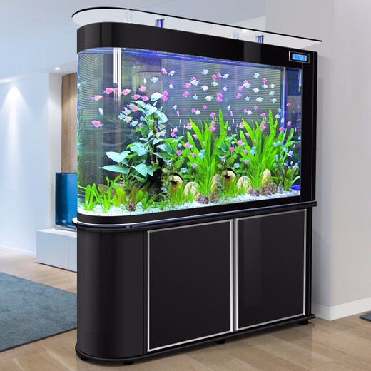 Opel fish tank aquarium living room large household ecological glass aquarium goldfish tank screen entrance 1 meter long bottom filter