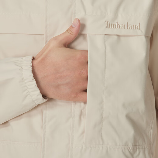 添柏岚（Timberland）冲锋衣男 春秋户外宽松轻便外套徒步登山服防风防水连帽梭织夹克 A695WEFL/店长推荐 (晒图退10) S (170/88A)