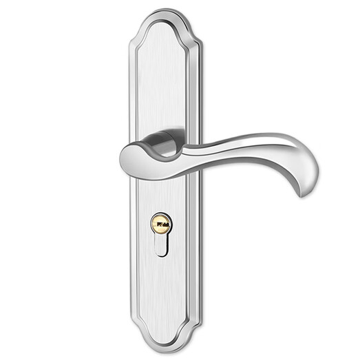 Huili Bedroom Door Lock No Punch Indoor Room Door Wooden Door Lock Old-fashioned Door Handle Handle Household Lock Changing Universal Type A Type-Panel Handle 35-45MM Universal Type with Key