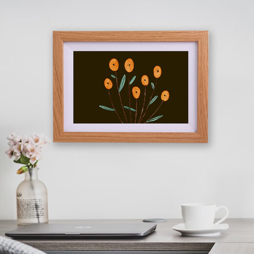 Yili Zhiyan digital photo frame electronic photo album stage photo loop holiday gift 10.1-inch WiFi touch screen version wooden frame