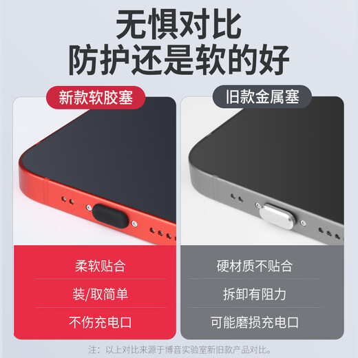 Rigorous Apple dust plug iphone13max mobile phone charging port 13pro universal headphone hole plug 13 accessories mobile phone plug 13mini deep space black 10 pieces + exquisite storage box