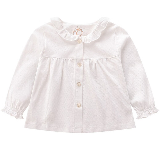Rabbi spring and autumn children's T-shirt long-sleeved baby shirt girls long-sleeved thin jacket children's clothing off-white 59