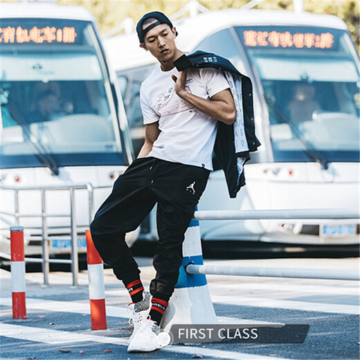 耐克（NIKE）新款男裤 JORDAN 篮球运动裤透气梭织休闲舒适长裤DJ6383-010 889712-687 XL