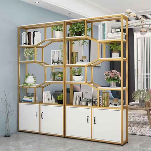 Wen Xinfu iron screen office partition cabinet storage rack industrial style living room storage cabinet display cabinet entrance entrance bookshelf black shelf%23%23 Fritillary white cabinet 0 length * 0 width 0 size by customer service