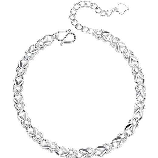 Vigg999 Fuß Silber Lucky Rabbit Light Luxusarmband für Frauen Chinesisches Valentinstag Geburtstagsgeschenk für Freundin Frau und Mutter Schmuck Lucky Rabbit Armband [Kyokura am nächsten Tag Lieferung]