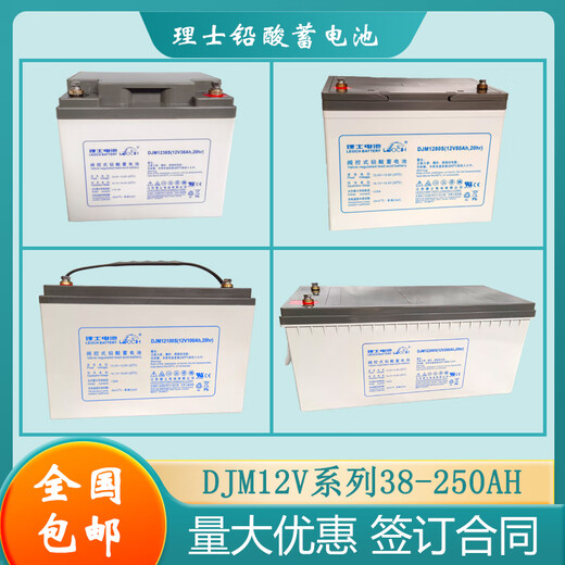 理丹蓄电池12V5AH-250AH DJ2V全系列UPS机房EPS直流屏用 官方 理士DJM12250S 12V250AH