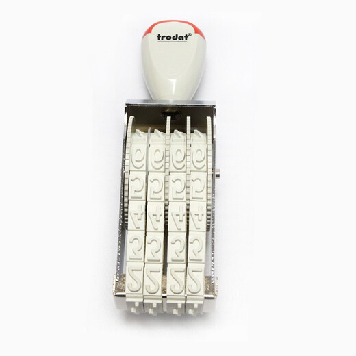 Zhuoda trodat Sceau numérique 0-9 Impression de roue à 4 positions réglable Supermarché Étiquette de prix Numéro de joint de tampon