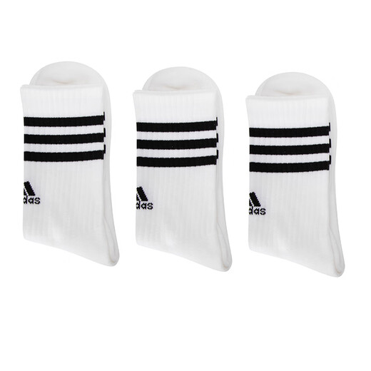 Adidas Men's Socks Women's Socks Outdoor Sports Socks Running Fitness Trendy Socks Training Breathable Socks White/Breathable S (Recommended Size 36-39)