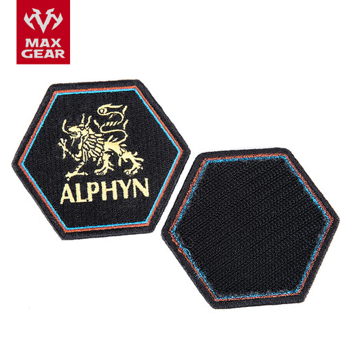 MAXGEAR ALPHYN patch, outdoor military fan personality identification armband, epaulette, jewelry, backpack Velcro patch, ALPHYN patch