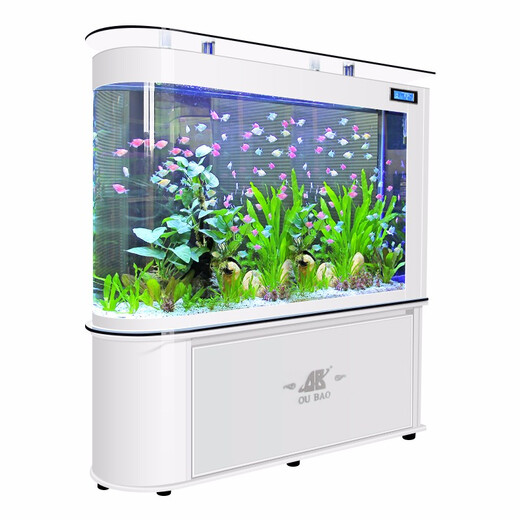 Opel fish tank aquarium living room large household ecological glass aquarium goldfish tank screen entrance 1 meter long bottom filter