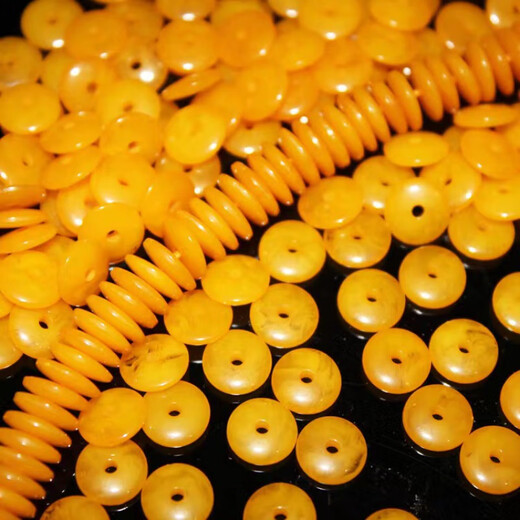 Beeswax optimized spacer, bead flat piece, imitation ball spacer, Buddhist bead decoration, diameter*thickness 10*2mm, 50 pieces
