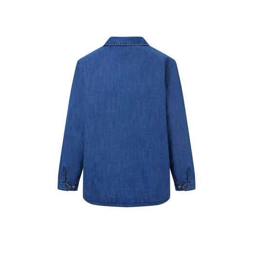 Levi's【商场同款】李维斯男士夹棉服外套复古潮A4880-0000 蓝色 S