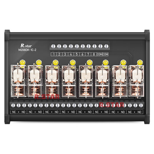 Omron relay module 24v intermediate plc amplifier board control 6-way 8-circuit DC 12v intermediate module 4-way 1 open 1 closed 16A screw Omron