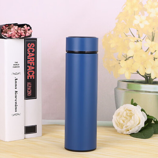 红铁普304不锈钢直身保温杯便携车载办公节日礼品水杯子可定制定做 银色-可刻字 500ml 500ml