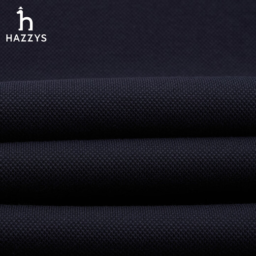 哈吉斯（HAZZYS）男装 秋款休闲衣服男上衣棉弹长袖套头卫衣男ABTZE0CCX32 深藏青色DN L （175/96A 48）