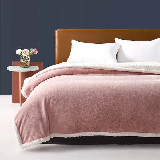 Fujofen Class A imitation fur blanket, thickened and warm double-layer blanket, clear blue 200*230cm (about 3KG) Fujofen Class A imitation fur blanket, thickened and warm double-layer blanket, clear blue 200*230cm (about 3KG)