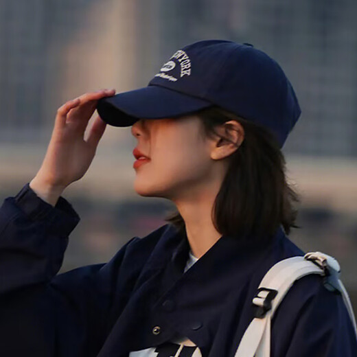 South Wood Bear Baseball Hat Men and Women Fashion Men Spring and Autumn Soft Top Baseball Hat Trendy Summer Outdoor Leisure Sun Hat Women Navy Blue