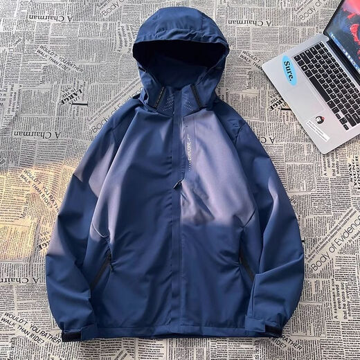 
Men's 2024 new summer thin outdoor three-in-one jacket soft shell mountain climbing suit for women windproof mountaineering 6628 purple [women's style] M