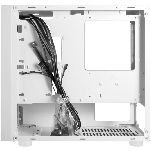 Thermaltake (Tt) F1 white Mini small chassis water-cooled computer host (supports MATX motherboard/supports backline/side penetration/steel plate 0.6mm/U3)