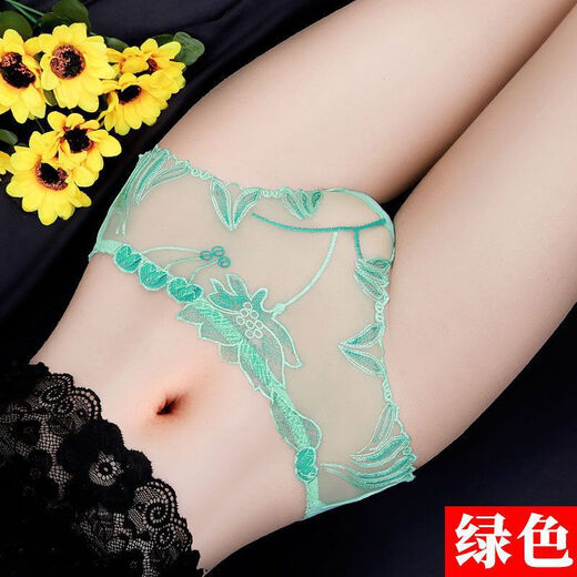 性感情趣内衣情趣内裤女丁字裤同房非开裆非露阴夫妻方便房事用品刺激蕾丝透视性感诱惑三点式女内裤免脱睡 835紫白 M