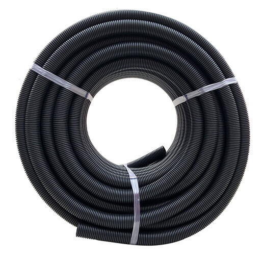 Huili's plastic corrugated pipe waterproof and flame-retardant threaded pipe threading hose PE wire and cable protective sleeve pipe joint PE thickened AD10 (inner diameter 6.5)/100 meters